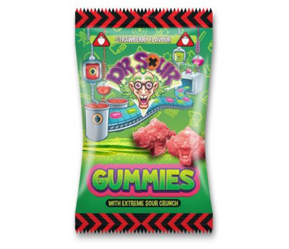 Dr. Sour żelki truskawkowe 200gr
