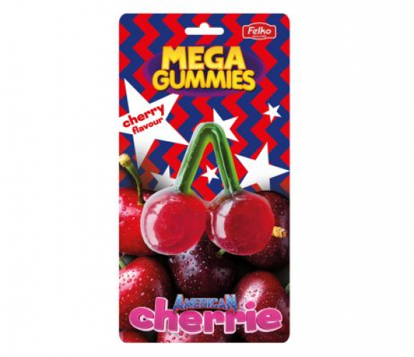 Mega Gummies Amerykańska wiśnia 120 g