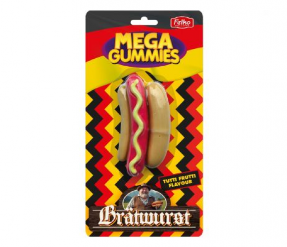 Mega Gummies Niemiecka bratwurst 120 g