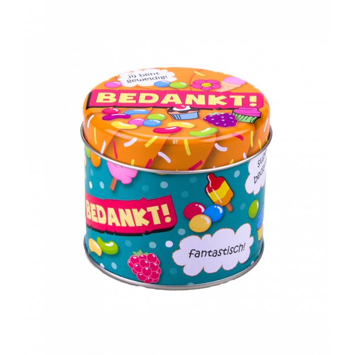Wypełnione puszeczki ze słodyczami – Dziękuję – 250 g