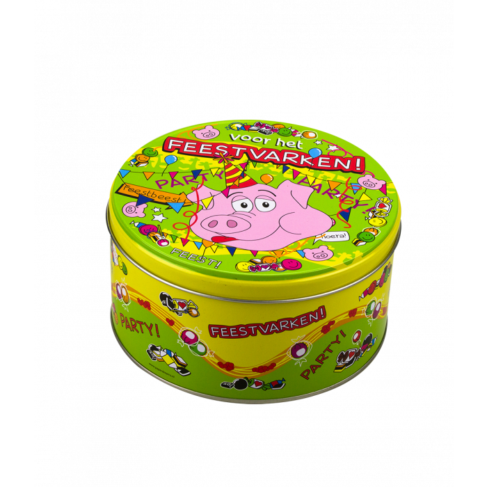 Wypełniona puszka ze słodyczami Imprezowicz – 500 g