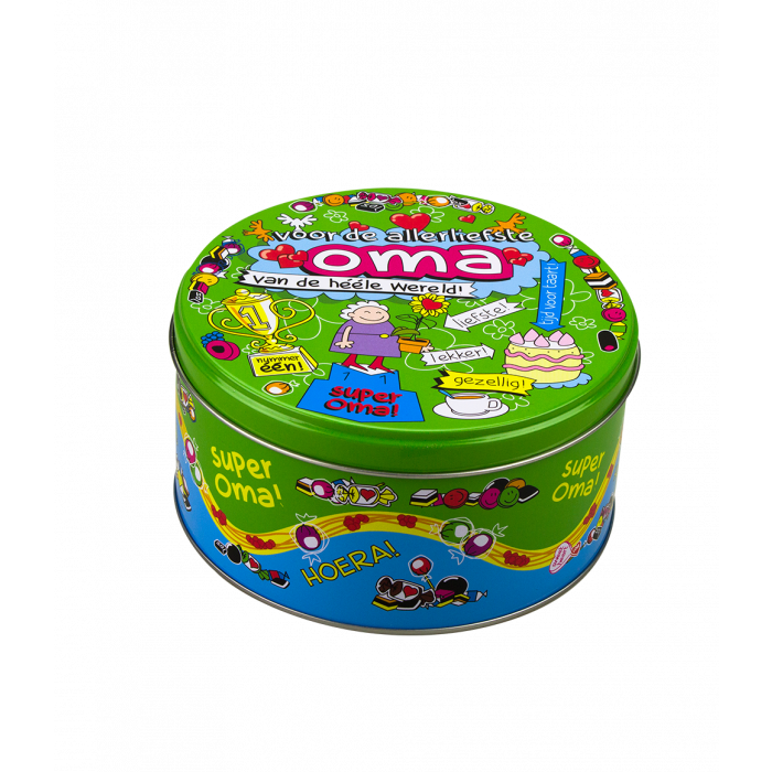Wypełniona puszka ze słodyczami Babcia – 500 g