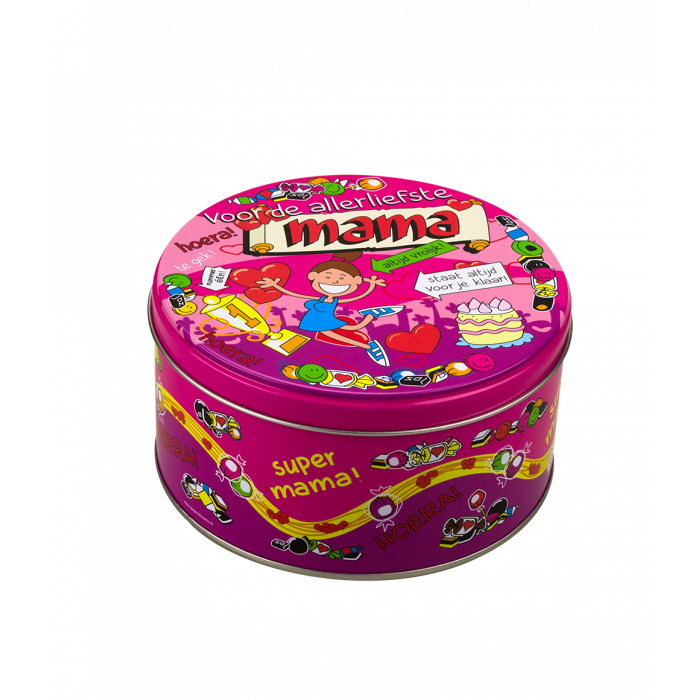 Wypełniona puszka ze słodyczami Mama – 500 g