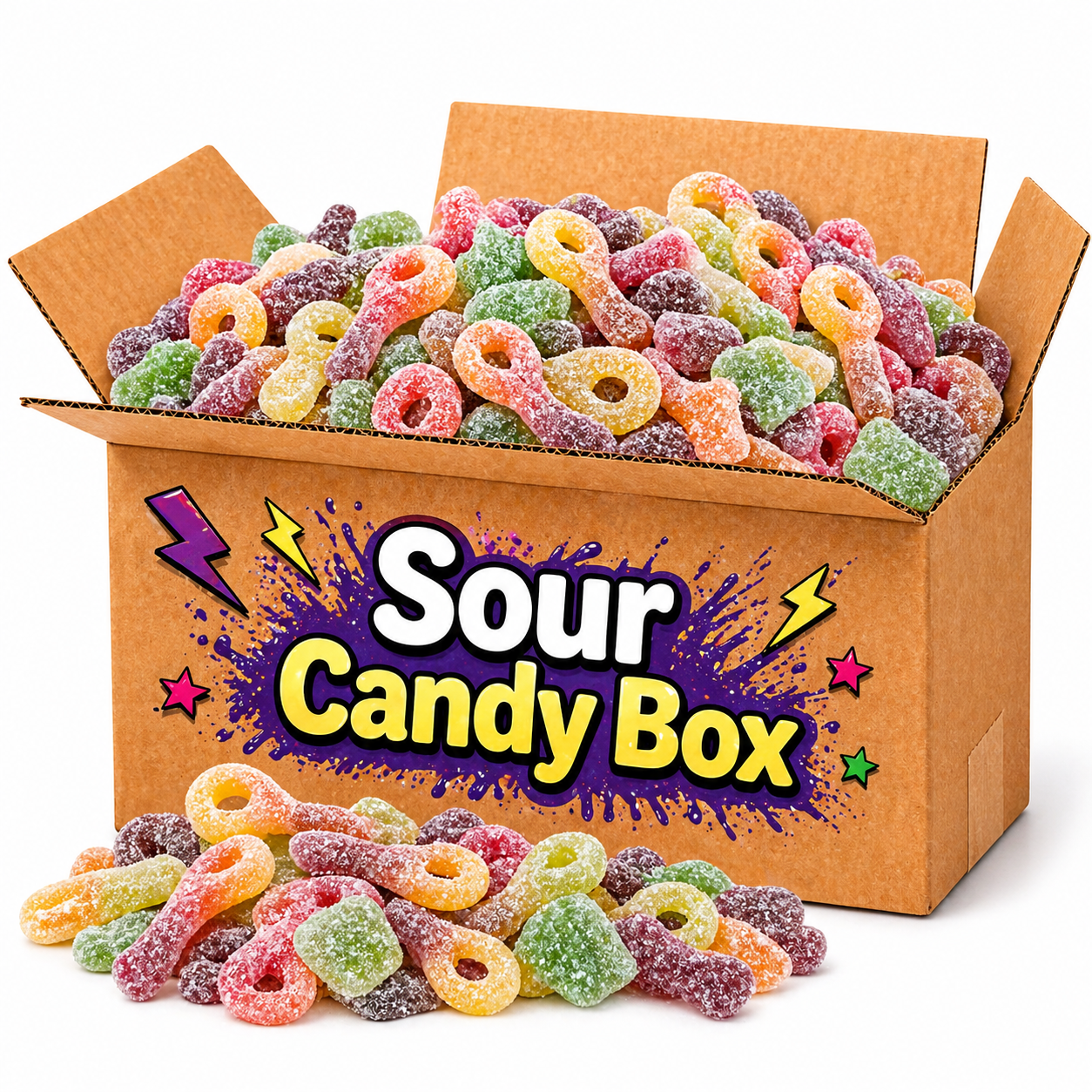 Kwaśny box ze słodyczami 2kg