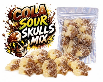 Bubs Kwaśne czaszki o smaku coli 250 g
