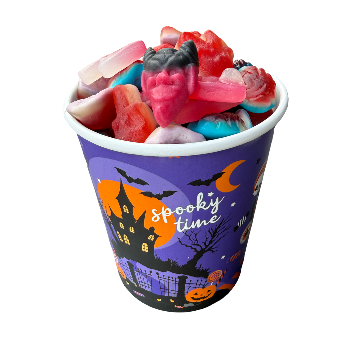 Halloweenowy kubek ze słodyczami - 500 gram