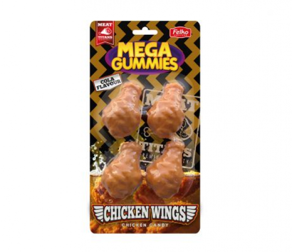 Mega Gummies Skrzydełka z kurczaka 120 g
