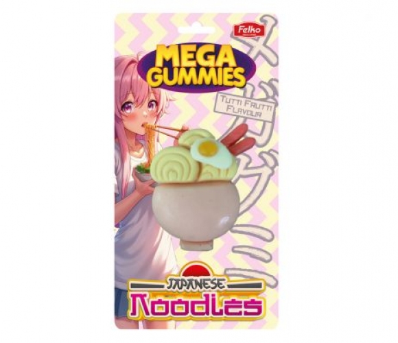 Mega Gummies Japońskie noodles 120 g