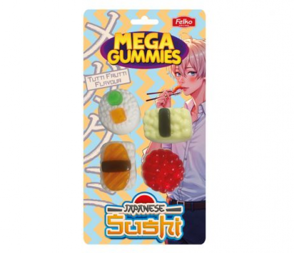 Mega Gummies Japońskie sushi 120 g