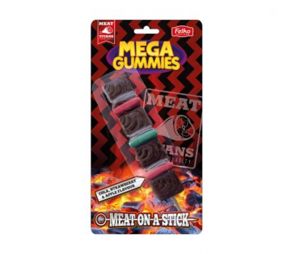Mega Gummies Mięso na patyku 120 g