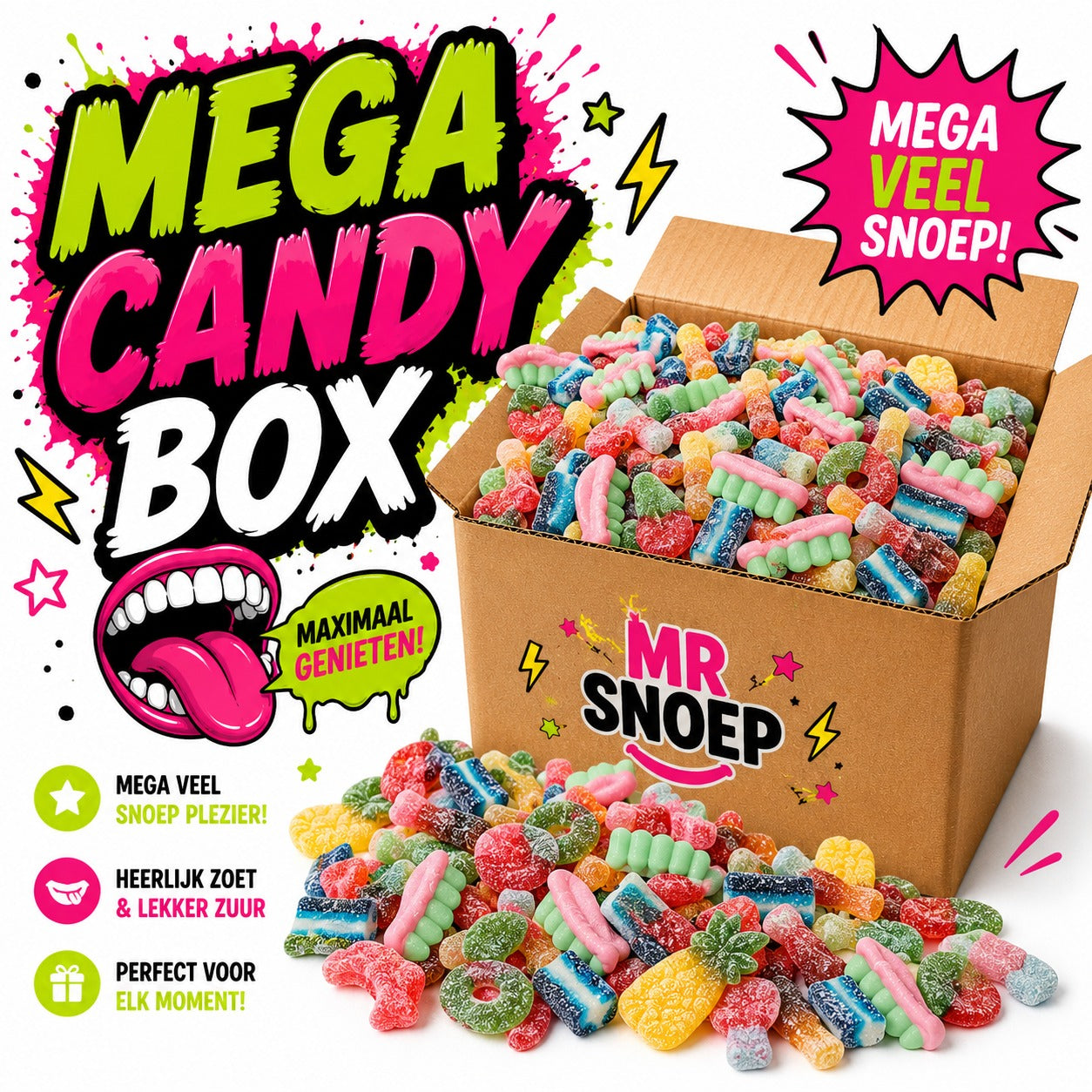 Mr Snoep box ze słodyczami