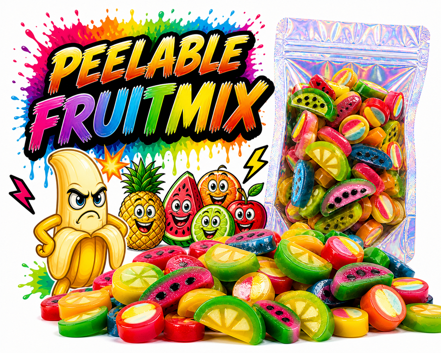 Słodki Peelable Fruitmix