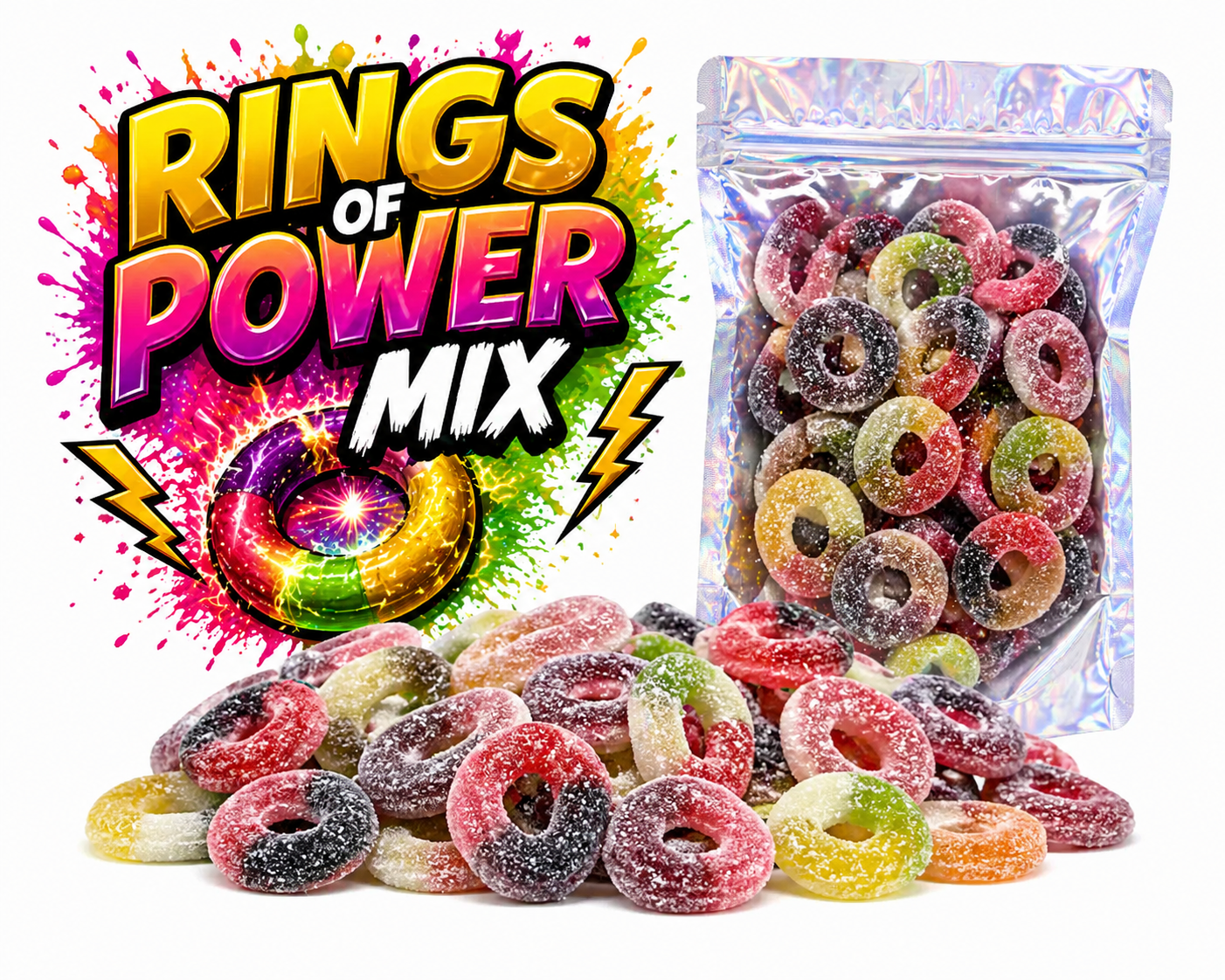 Słodko-kwaśne Rings of Power Mix