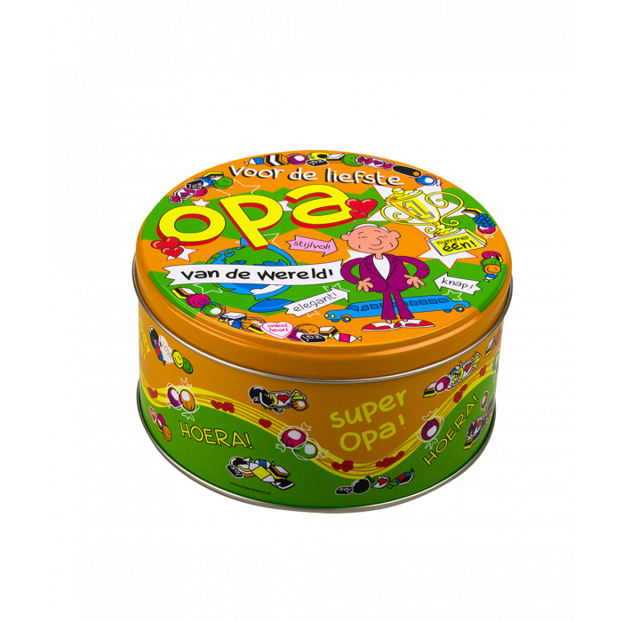 Wypełniona puszka ze słodyczami Dziadek – 500 g